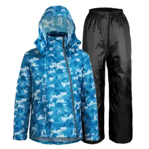 Áo mưa bộ dây kéo đôi chéo để đi dưới mưa