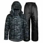 Áo mưa bộ dây kéo đôi chéo để đi dưới mưa