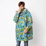 Áo mưa liền thân kiểu ba lô - ngụy trang graffiti